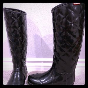 Hunter: Quilted Rain Boots
